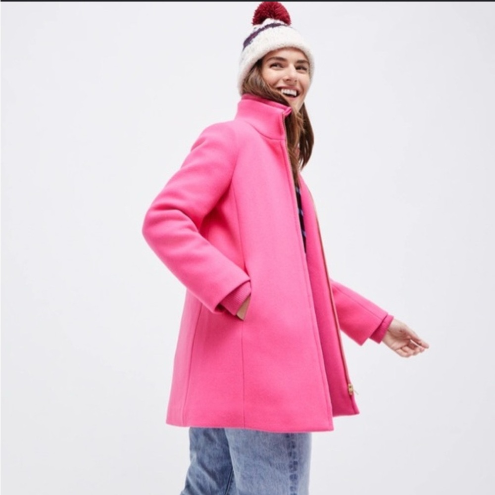 Jcrew Cocoon City Coat- pink size 0